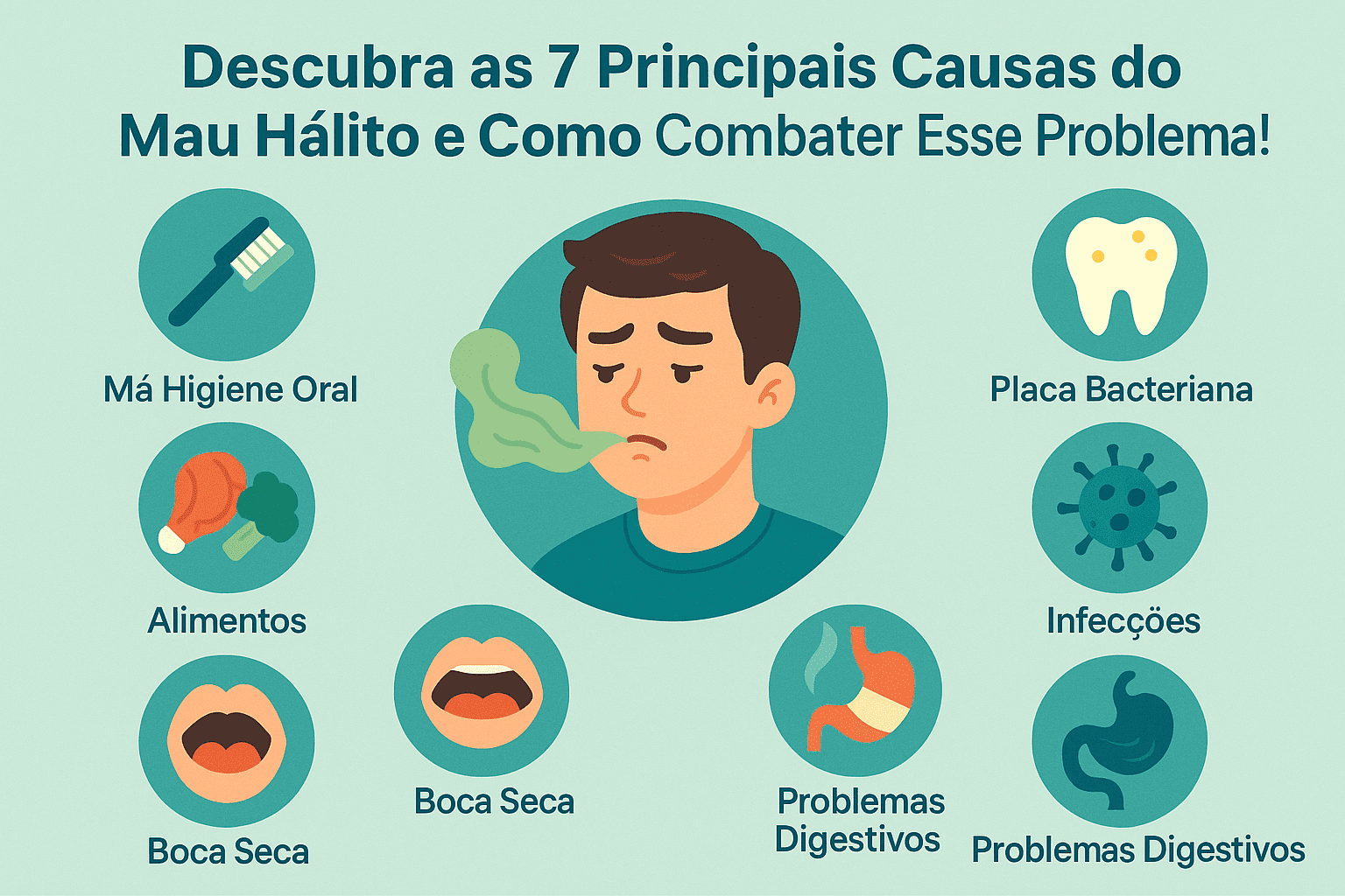 Descubra as 7 Principais Causas do Mau Hálito e Como Combater Esse Problema!