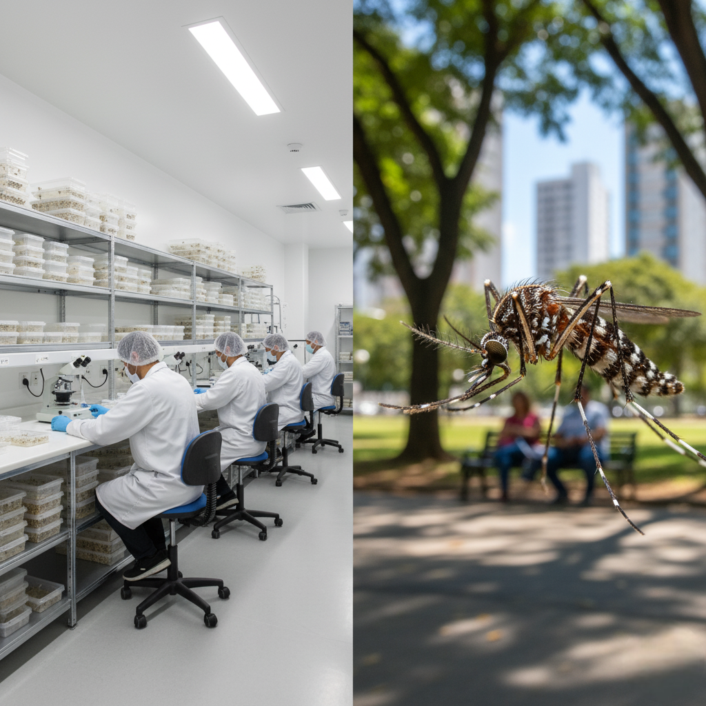 Nova fábrica em Campinas amplia produção de mosquitos que bloqueiam dengue