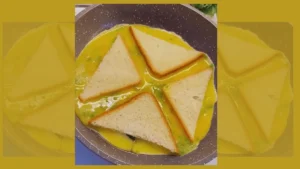 pão com ovo de frigideira