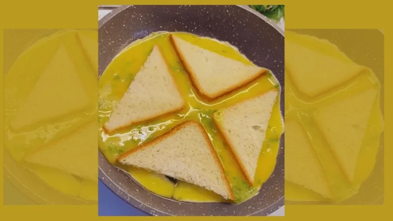 pão com ovo de frigideira